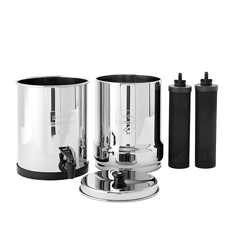 Travel Berkey system plus two elements for water filtration
