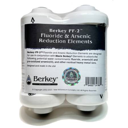 Berkey PF2 Fluoride and Arsenic filter replacements - 2 pack