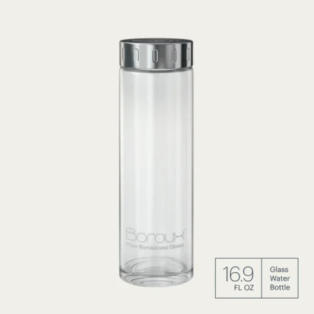 BOROUX Glass Water Bottle